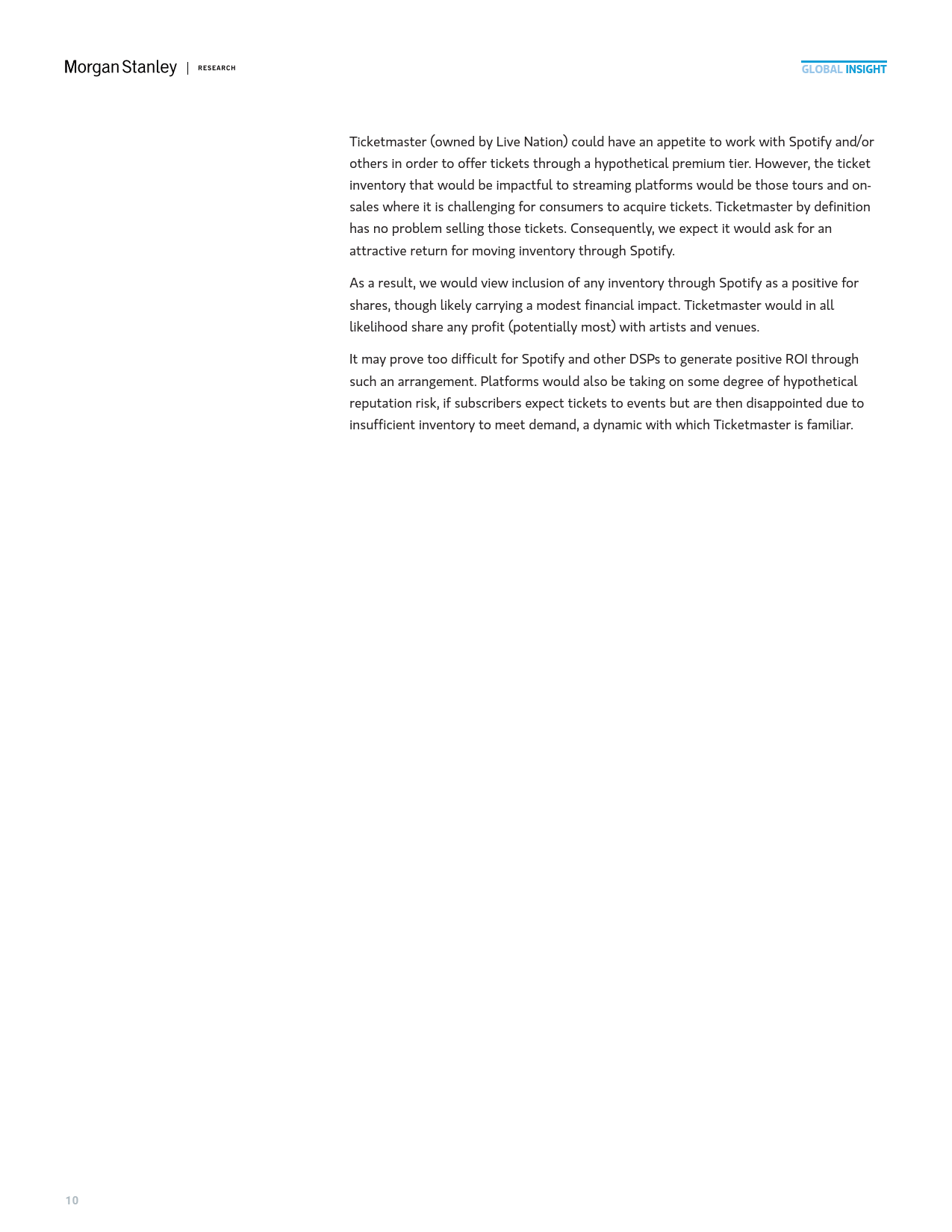 2025年中国流媒体音乐市场的高端化机遇报告（英文版）-Morgan Stanley