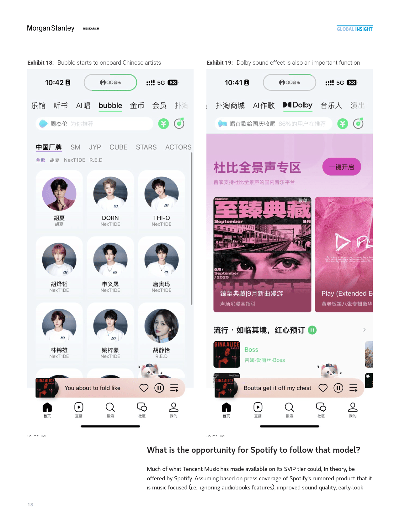 2025年中国流媒体音乐市场的高端化机遇报告（英文版）-Morgan Stanley